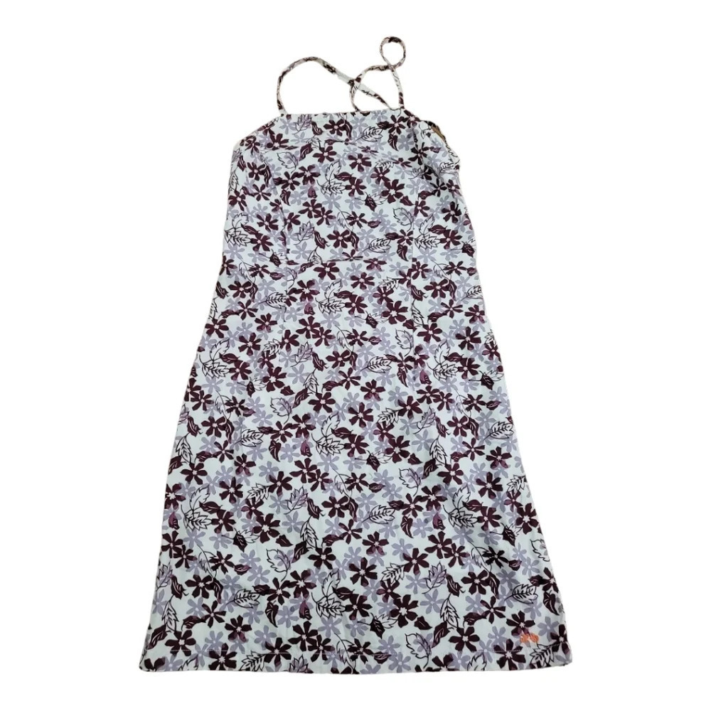 💕American eagle floral‎ print halter open back mini Womens Size 4
